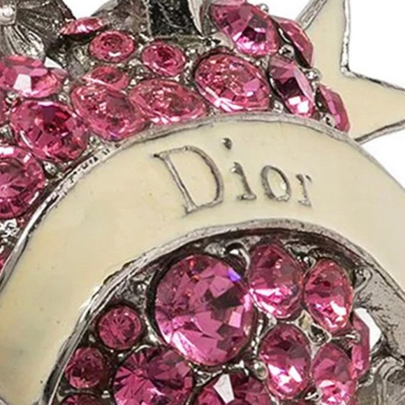 Dior by John Galliano Bleeding Heart Rhinestone-embellished Ring sz 6 - Picture 2 of 2